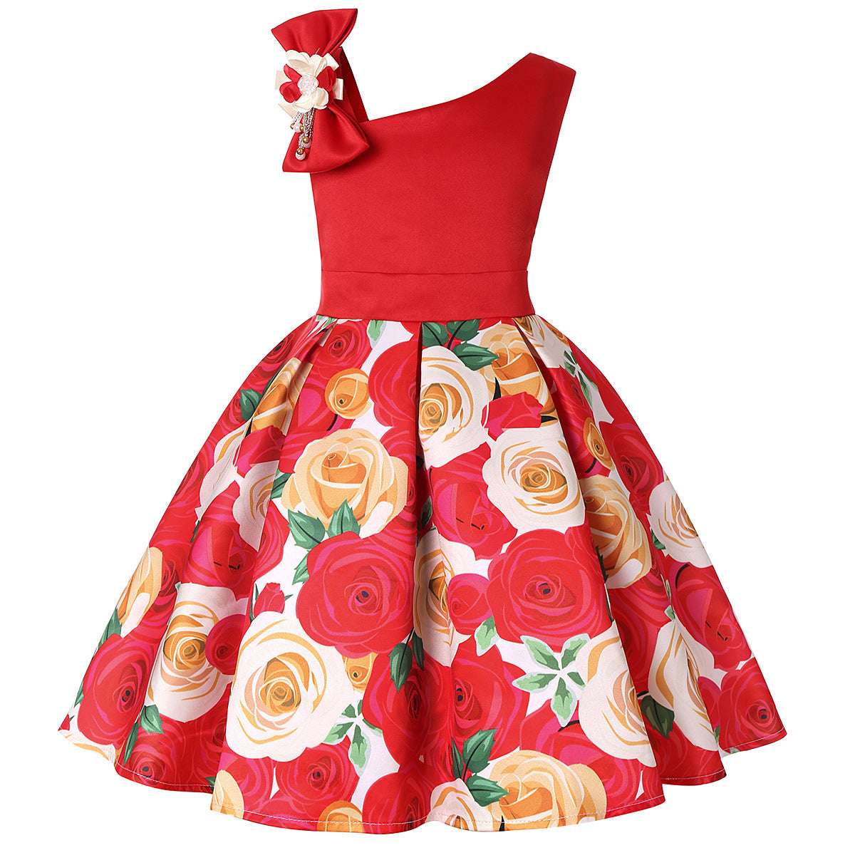 Girls' Dresses Girls' Princess Dresses Digital Print Children's Dresses | Orazek UK Ltd