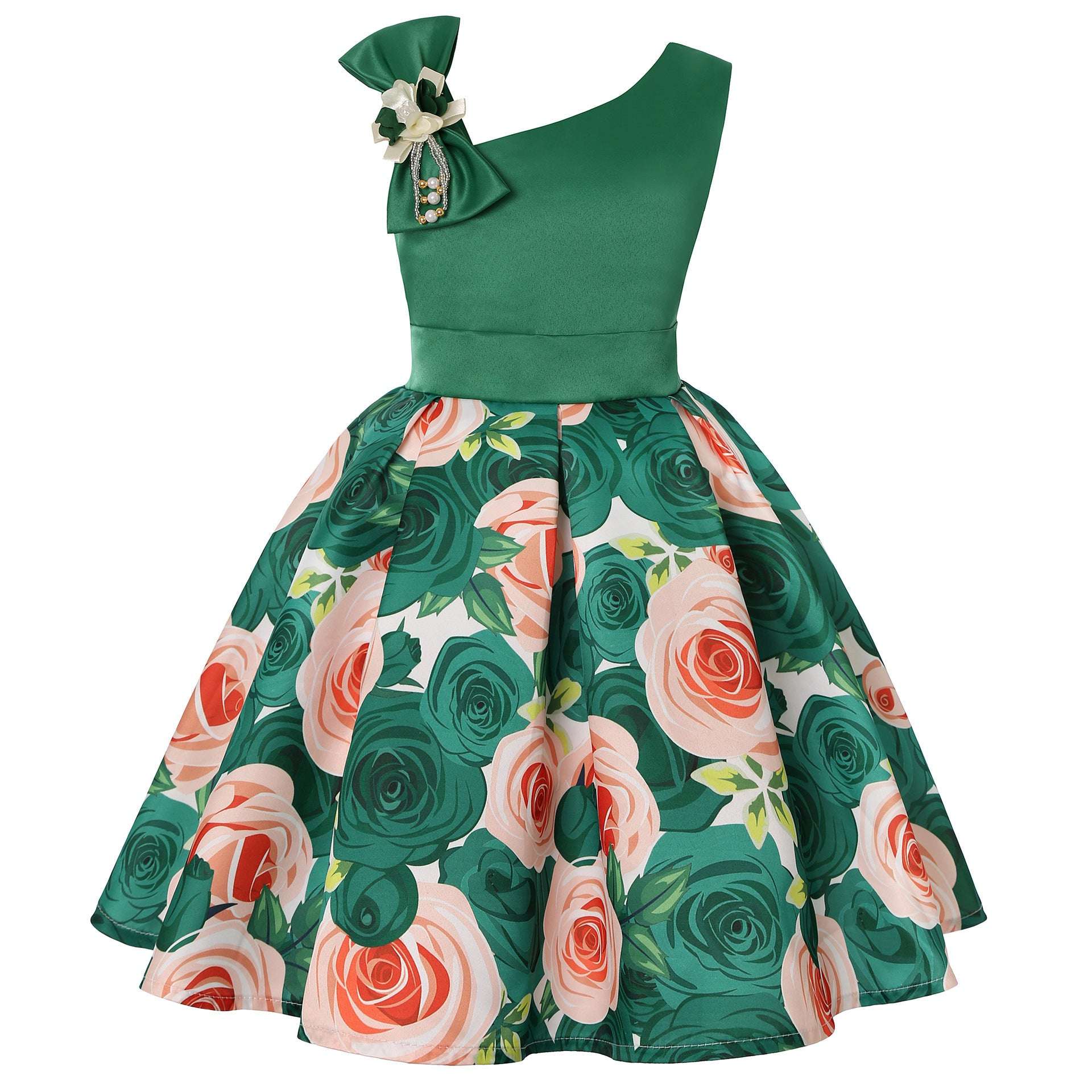 Girls' Dresses Girls' Princess Dresses Digital Print Children's Dresses | Orazek UK Ltd