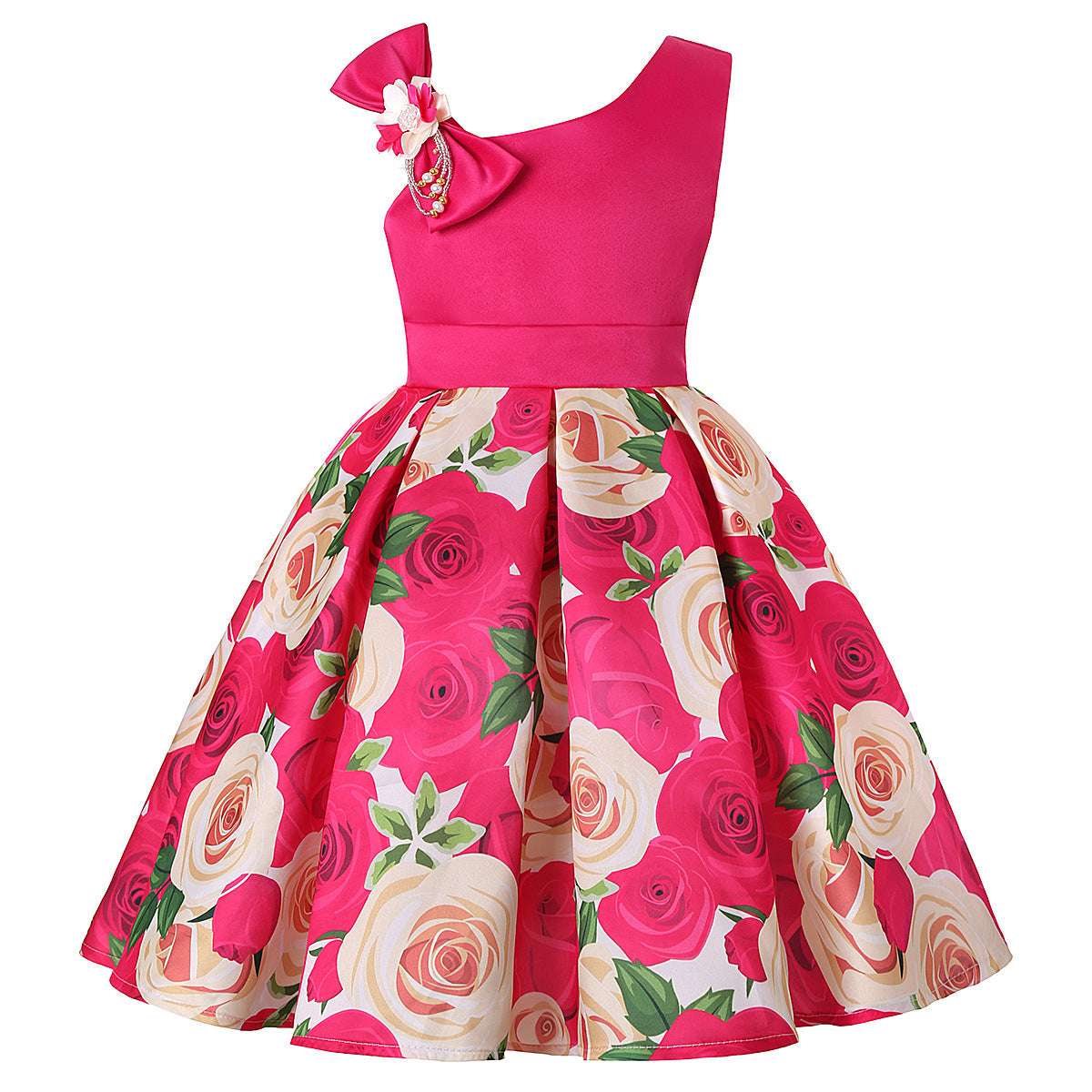 Girls' Dresses Girls' Princess Dresses Digital Print Children's Dresses | Orazek UK Ltd