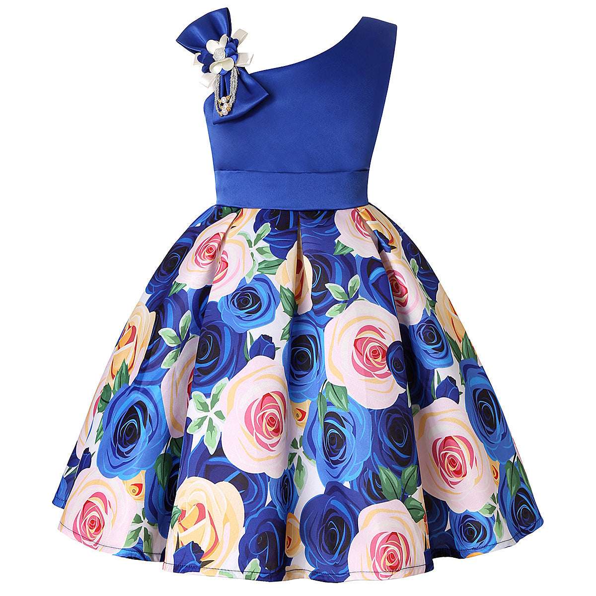Girls' Dresses Girls' Princess Dresses Digital Print Children's Dresses | Orazek UK Ltd