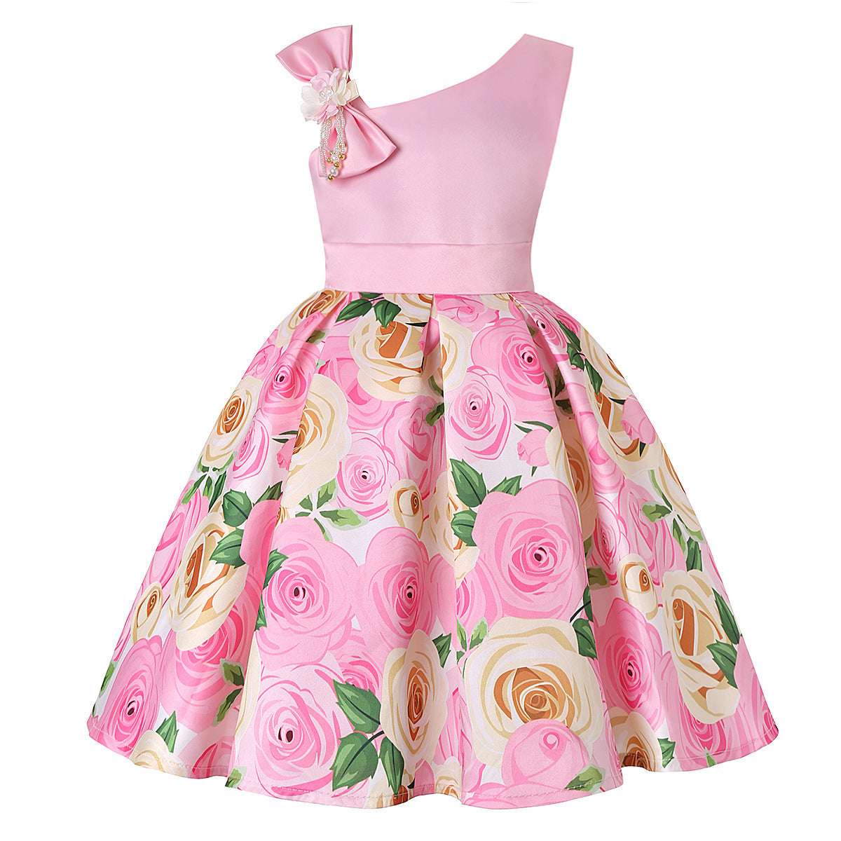 Girls' Dresses Girls' Princess Dresses Digital Print Children's Dresses | Orazek UK Ltd
