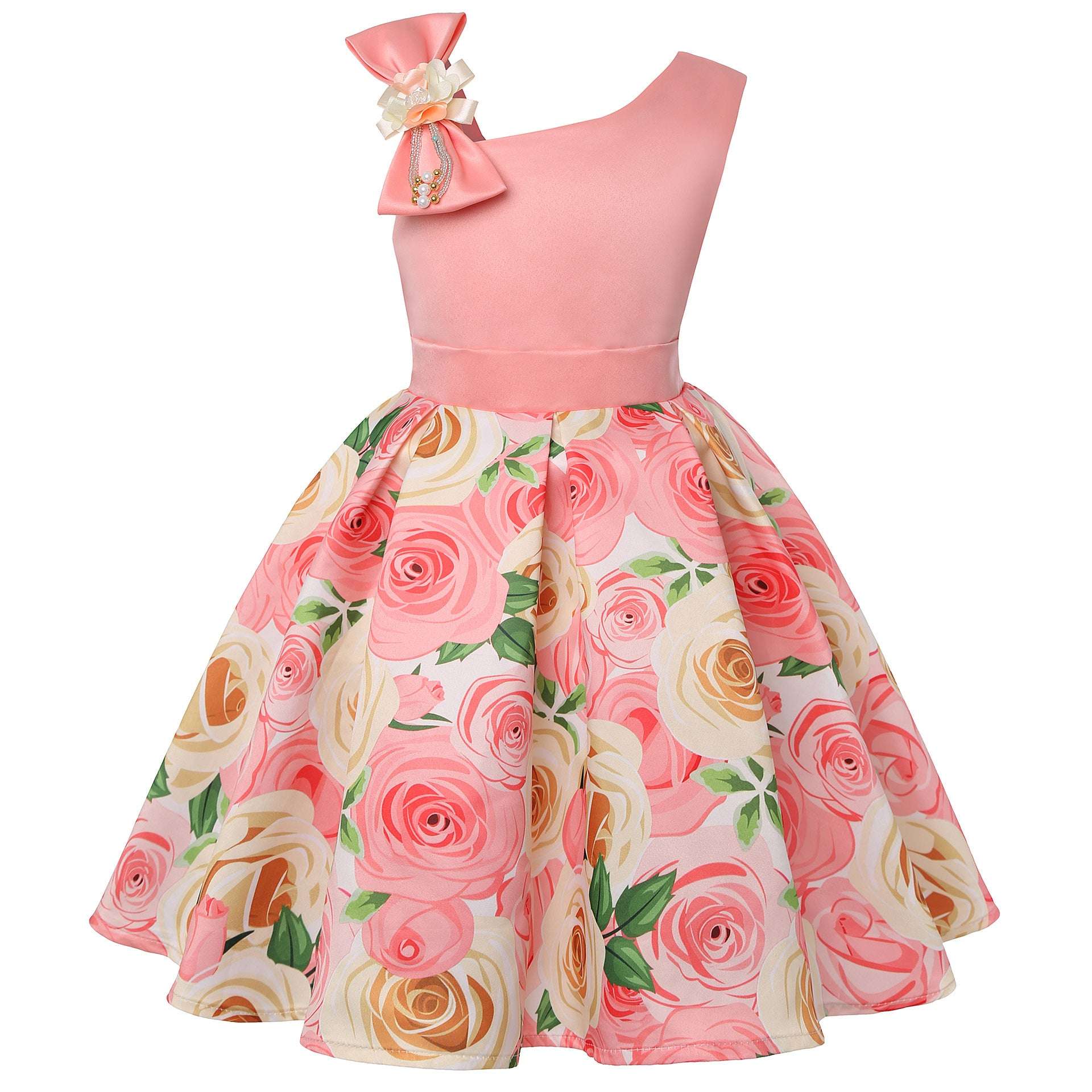 Girls' Dresses Girls' Princess Dresses Digital Print Children's Dresses | Orazek UK Ltd