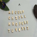 Gold Plated Peach Heart and Initials Letter Alphabate Statement Necklace for Woman | Orazek UK Ltd