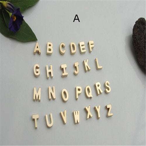 Gold Plated Peach Heart and Initials Letter Alphabate Statement Necklace for Woman | Orazek UK Ltd