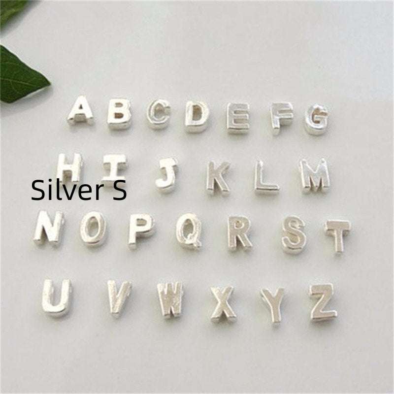 Gold Plated Peach Heart and Initials Letter Alphabate Statement Necklace for Woman | Orazek UK Ltd
