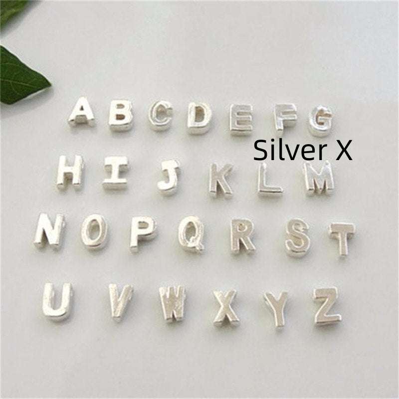 Gold Plated Peach Heart and Initials Letter Alphabate Statement Necklace for Woman | Orazek UK Ltd