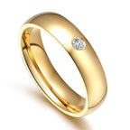Golden stainless steel couple rings | Orazek UK Ltd
