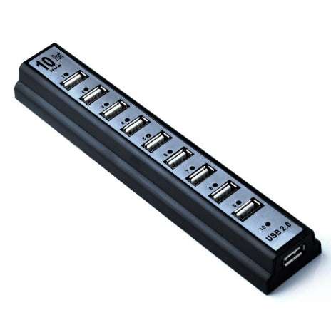 GOOJODOQ 10USB 2.0 Hubs with AC Power Computer Peripherals Supply Adapter For Portablefor PC Laptop Notebook | Orazek UK Ltd
