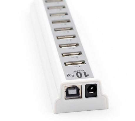 GOOJODOQ 10USB 2.0 Hubs with AC Power Computer Peripherals Supply Adapter For Portablefor PC Laptop Notebook | Orazek UK Ltd