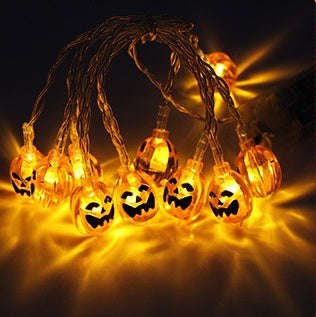 Halloween Decoration Pumpkin Light LED String Lights Lantern | Orazek UK Ltd