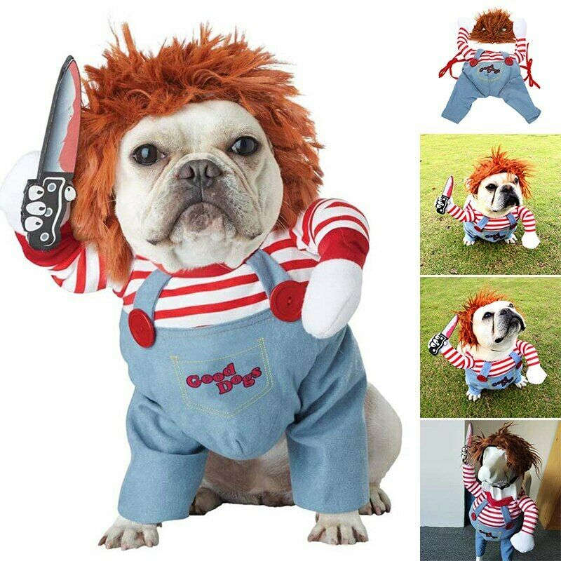 Halloween Pet Costume Pet Dog Funny Clothes Adjustable Dog Cosplay Costume Scary Costume Party Gatherings | Orazek UK Ltd