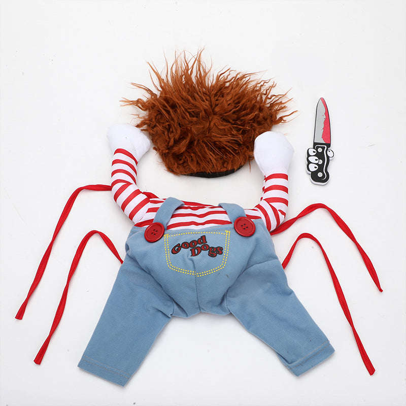 Halloween Pet Costume Pet Dog Funny Clothes Adjustable Dog Cosplay Costume Scary Costume Party Gatherings | Orazek UK Ltd