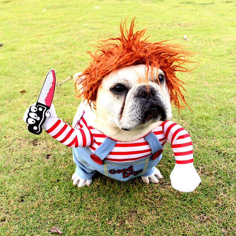 Halloween Pet Costume Pet Dog Funny Clothes Adjustable Dog Cosplay Costume Scary Costume Party Gatherings | Orazek UK Ltd