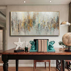 Handmade Abstract Oil Painting On Canvas Light Luxury Horizontal Wall Art For Living Room Bedroom Decor Orazek UK Ltd