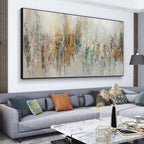 Handmade Abstract Oil Painting On Canvas Light Luxury Horizontal Wall Art For Living Room Bedroom Decor Orazek UK Ltd