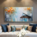 Handmade Oil Painting Palette Knife Tree Oil Painting On Canvas Wall Art Decoration Modern Piano Abstract Landscape Artwork Wall Pictures Decor For Home Office Decor Orazek UK Ltd