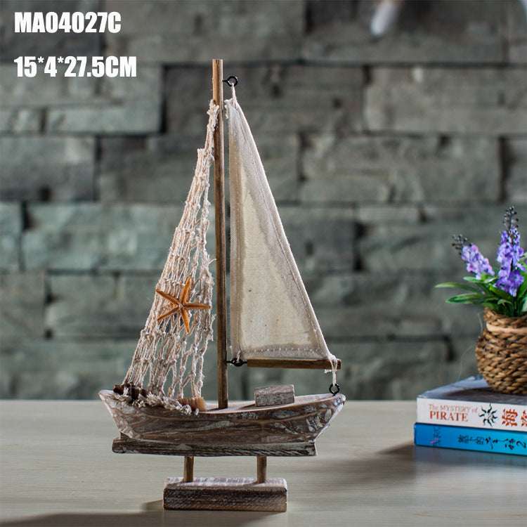 Home Decoration Antique Fishing Boat Model Creative Home Decoration | Orazek UK Ltd