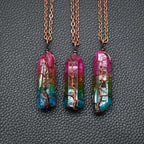 Hot Selling Stone Crystal Pillar Tree Of Life Pendant Ins Fashion Necklace | Orazek UK Ltd