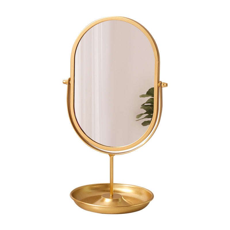 Household High-value Dressing Table Bedroom Desktop Makeup Mirror Lightweight | Orazek UK Ltd