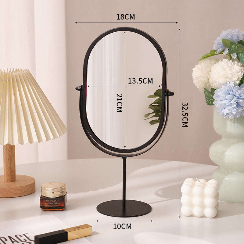 Household High-value Dressing Table Bedroom Desktop Makeup Mirror Lightweight | Orazek UK Ltd