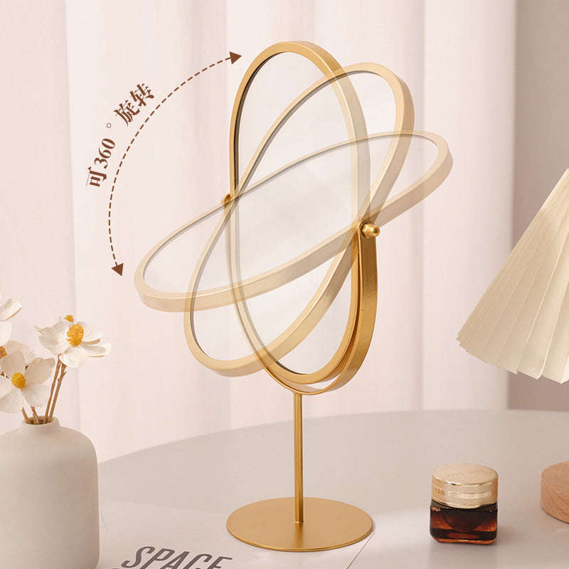 Household High-value Dressing Table Bedroom Desktop Makeup Mirror Lightweight | Orazek UK Ltd