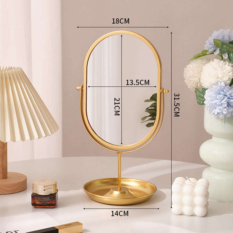 Household High-value Dressing Table Bedroom Desktop Makeup Mirror Lightweight Orazek UK Ltd