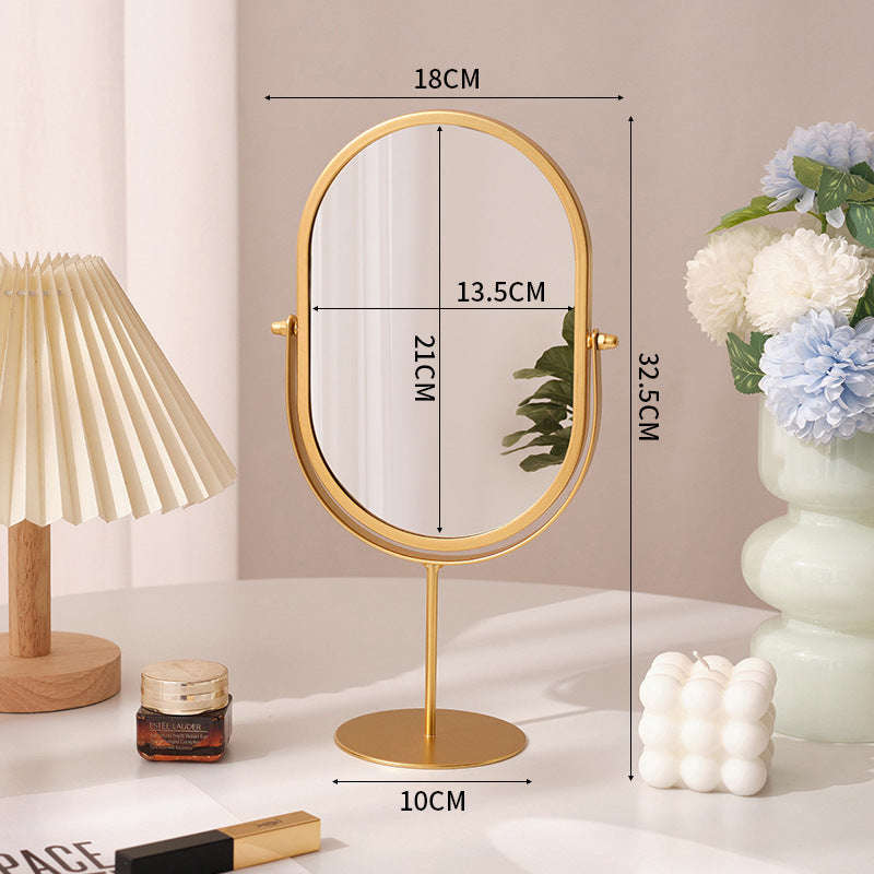 Household High-value Dressing Table Bedroom Desktop Makeup Mirror Lightweight Orazek UK Ltd