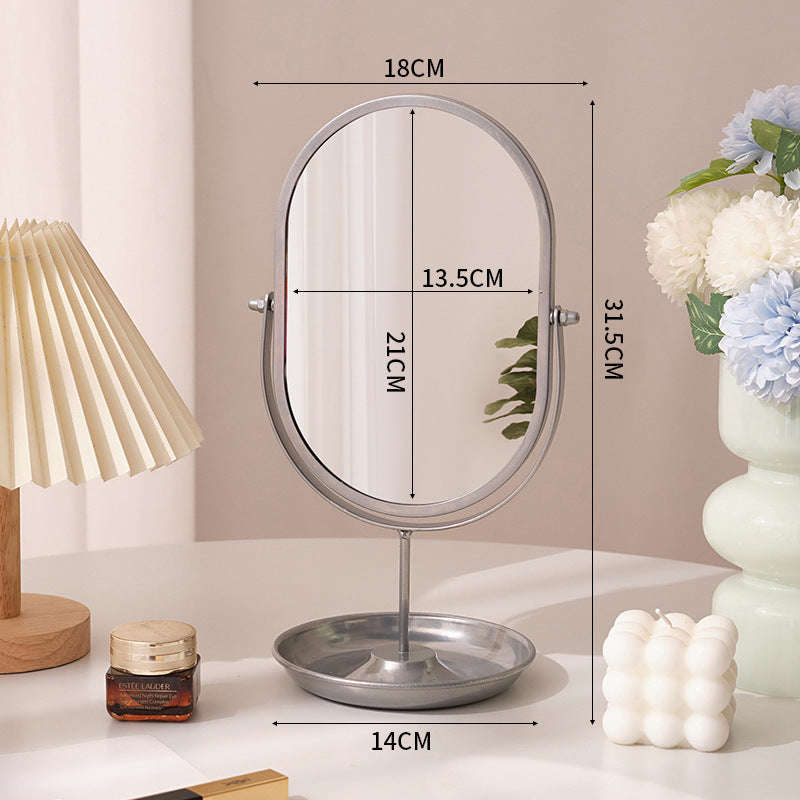 Household High-value Dressing Table Bedroom Desktop Makeup Mirror Lightweight Orazek UK Ltd