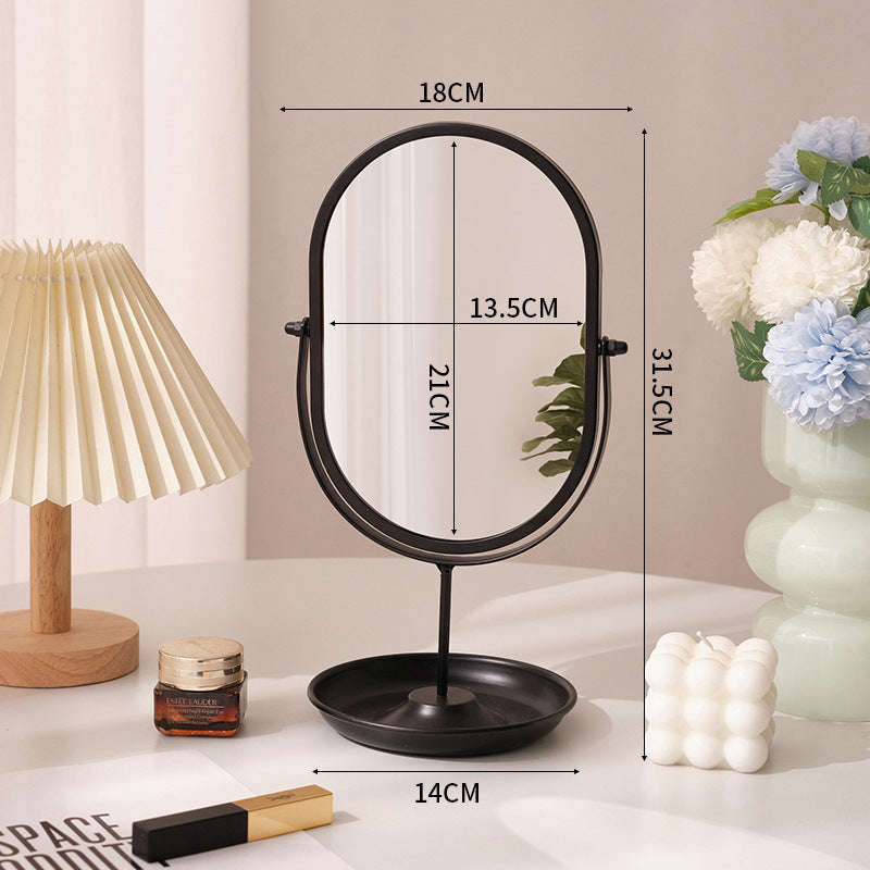 Household High-value Dressing Table Bedroom Desktop Makeup Mirror Lightweight Orazek UK Ltd