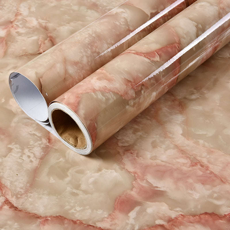 Imitation Marble Pattern Waterproof And High Temperature Resistant Kitchen Furniture Renovation Wallpaper Orazek UK Ltd