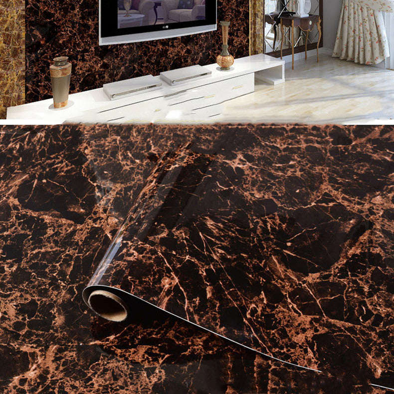 Imitation Marble Pattern Waterproof And High Temperature Resistant Kitchen Furniture Renovation Wallpaper Orazek UK Ltd