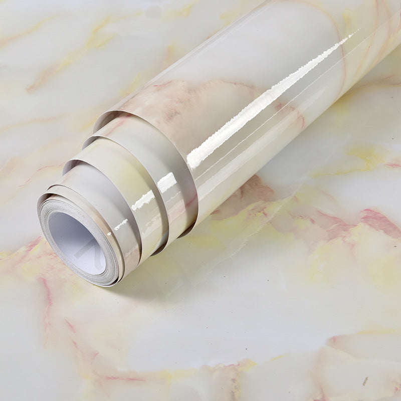 Imitation Marble Pattern Waterproof And High Temperature Resistant Kitchen Furniture Renovation Wallpaper Orazek UK Ltd