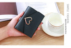 Ins new simple thin Korean buckle Mini change purse student lady purse female short card bag | Orazek UK Ltd