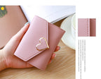 Ins new simple thin Korean buckle Mini change purse student lady purse female short card bag | Orazek UK Ltd