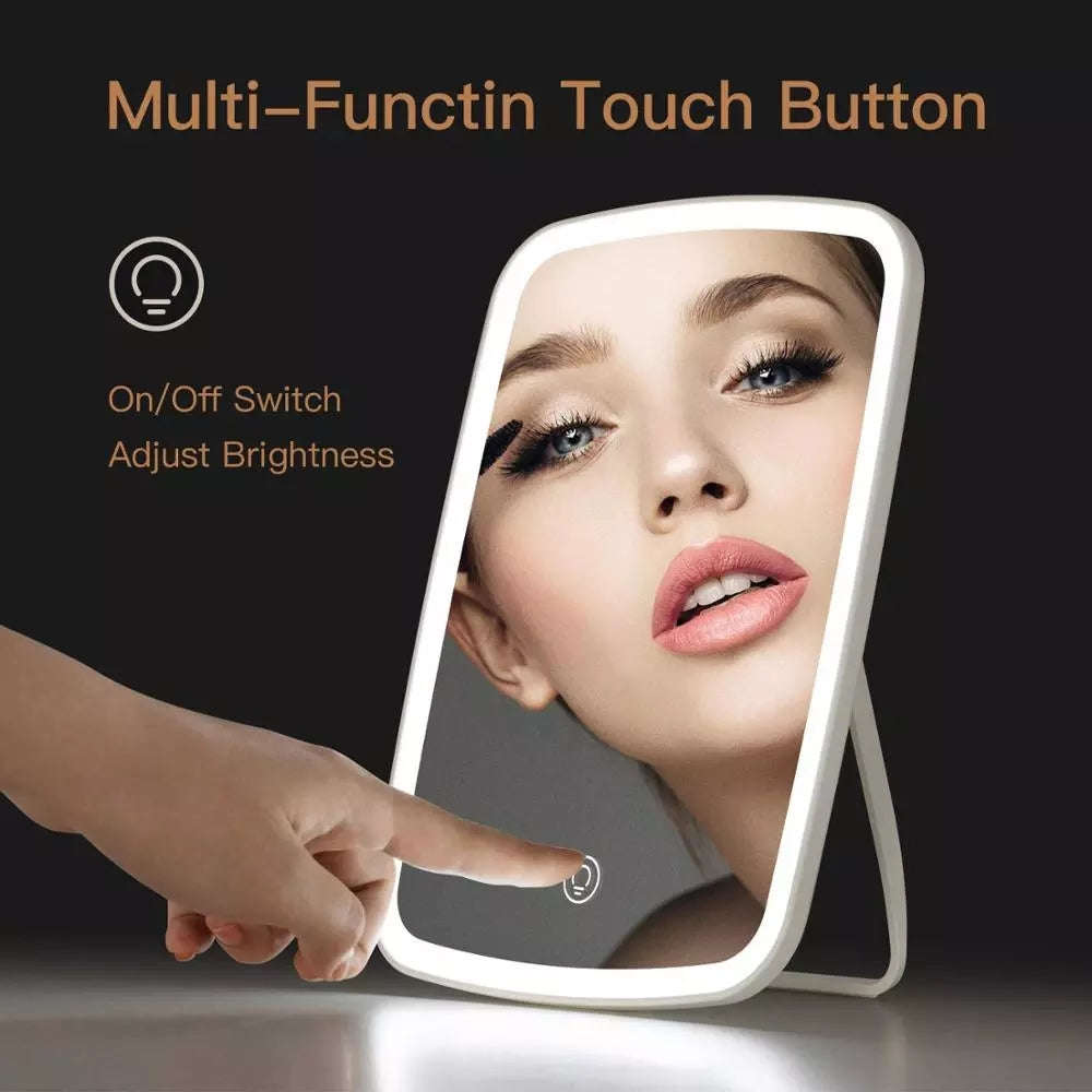 Intelligent Portable Desktop Ladies Makeup Light Adjustable Women Girls Rectangle Mirrors | Orazek UK Ltd
