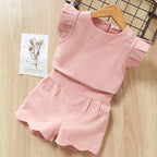Kids Girls Clothes For Baby Girl Kids T-Shirt Shorts Suit | Orazek UK Ltd