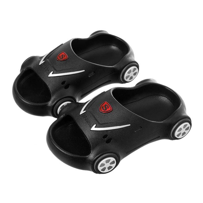 Kids Glowing Slippers Cartoon Car Sandals Children Sandals Anti Slip Boys Girls Luminous Slippers Summer Beach Shoes Orazek UK Ltd