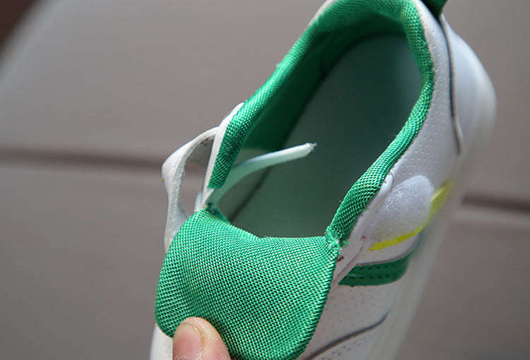 Kimmy White LED Sneakers Shoes | Orazek UK Ltd