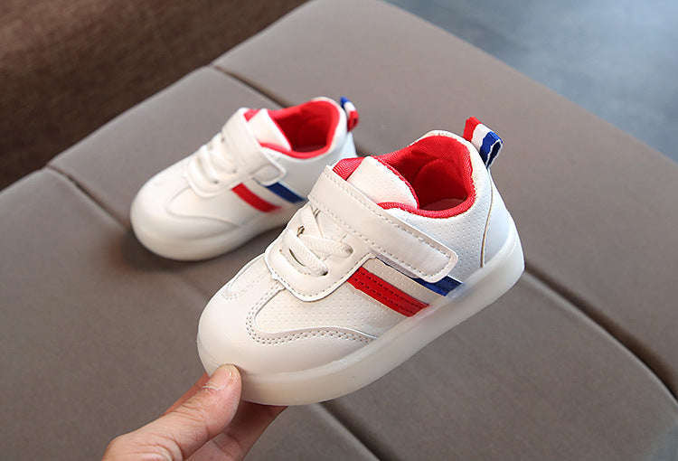 Kimmy White LED Sneakers Shoes Orazek UK Ltd
