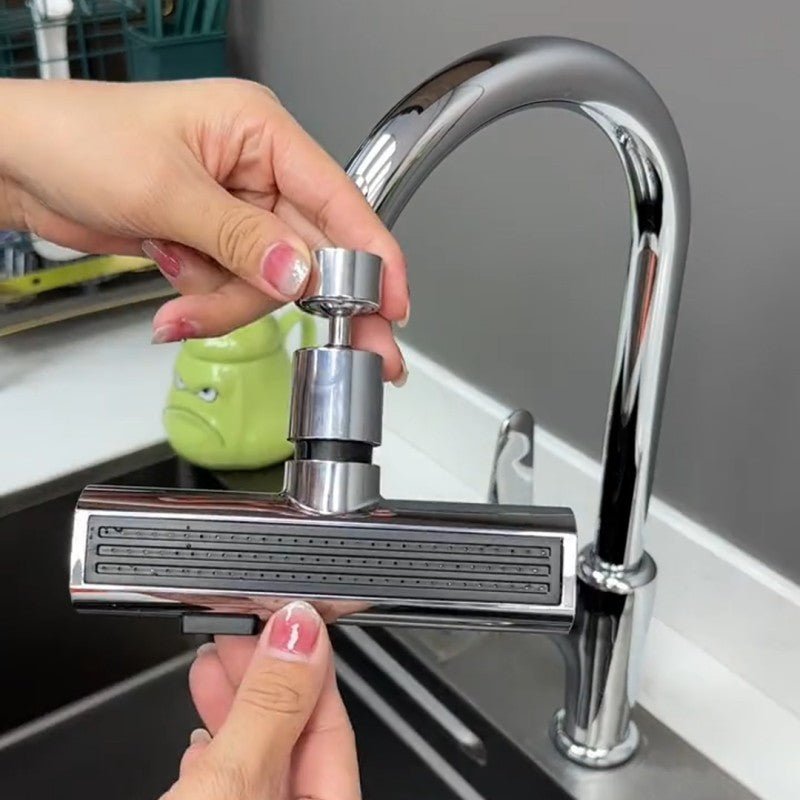 Kitchen Faucet Waterfall Outlet Splash Proof Universal Rotating Bubbler Multifunctional Water Nozzle Extension Kitchen Gadgets | Orazek UK Ltd