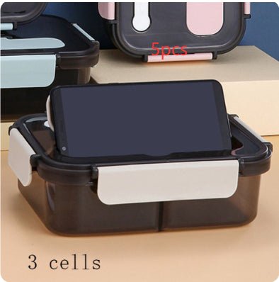 Kitchen Lunch Box Work Student Outdoor Activities Travel Microwave Heating Food Container Plastic Bento Box Storage Snacks Boxes | Orazek UK Ltd