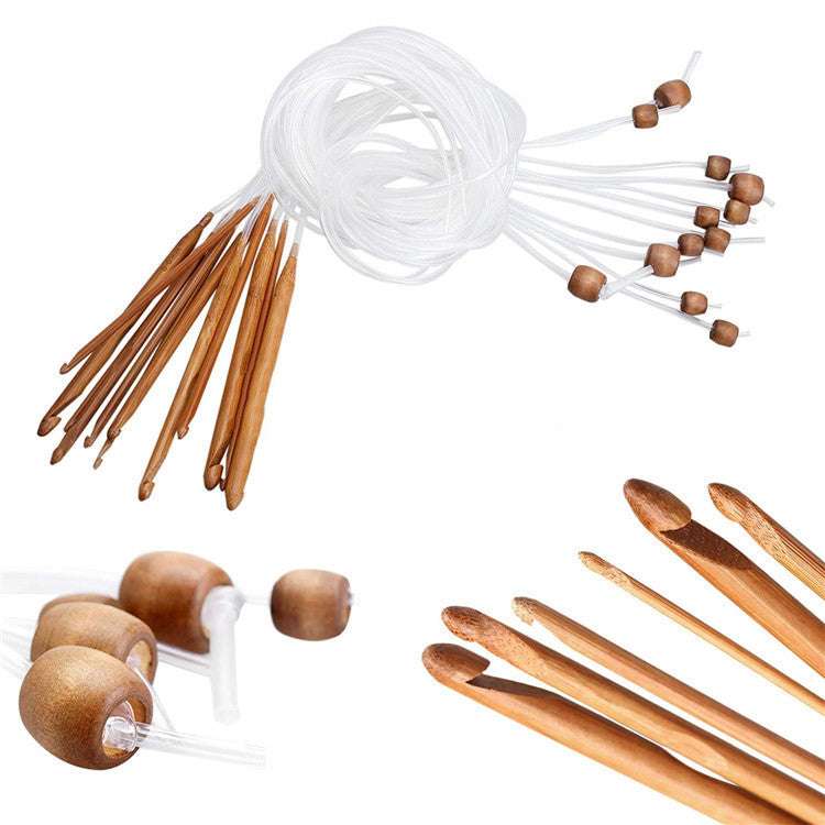Knitting Tools Sweater Needles Colored Tube Bamboo Loop Needles | Orazek UK Ltd