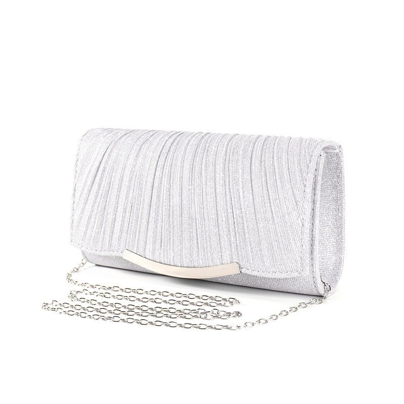 Ladies Dinner Bag Solid Color Flap Chain Crossbody Bag | Orazek UK Ltd