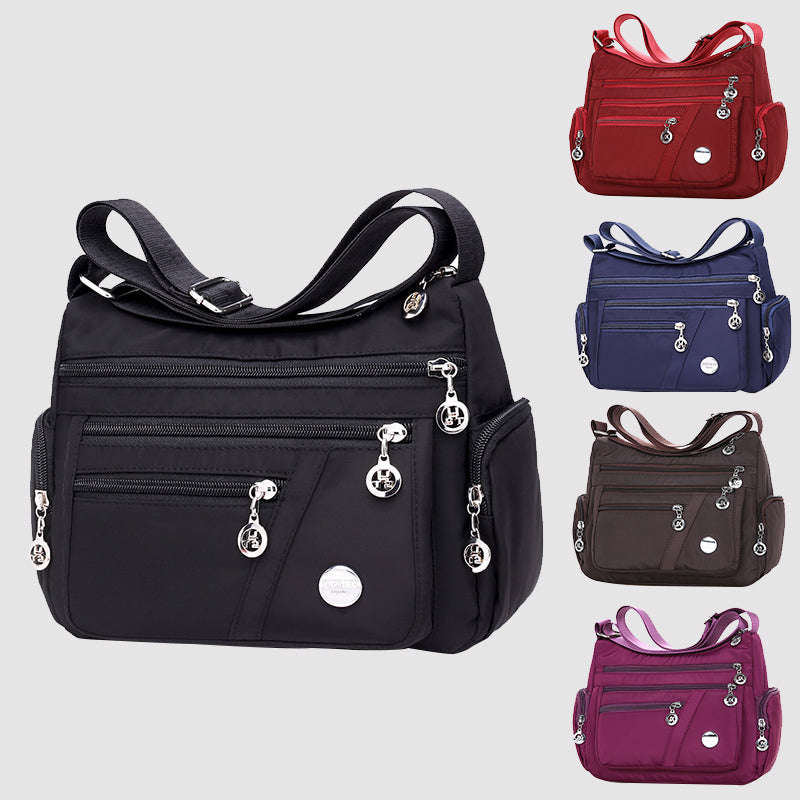 Ladies Multi-layer Square Fashion Women Shoulder Messenger Bag Waterproof Nylon Oxford Crossbody Bag Handbags | Orazek UK Ltd