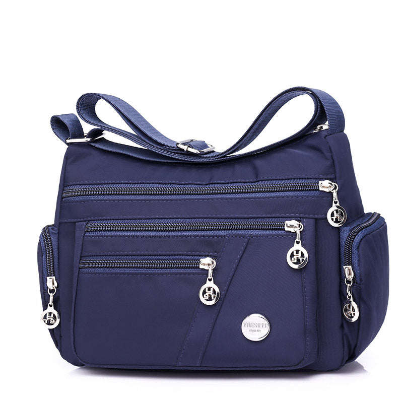 Ladies Multi-layer Square Fashion Women Shoulder Messenger Bag Waterproof Nylon Oxford Crossbody Bag Handbags | Orazek UK Ltd