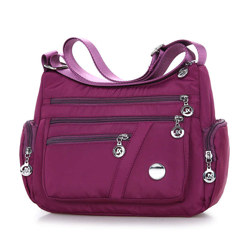 Ladies Multi-layer Square Fashion Women Shoulder Messenger Bag Waterproof Nylon Oxford Crossbody Bag Handbags | Orazek UK Ltd