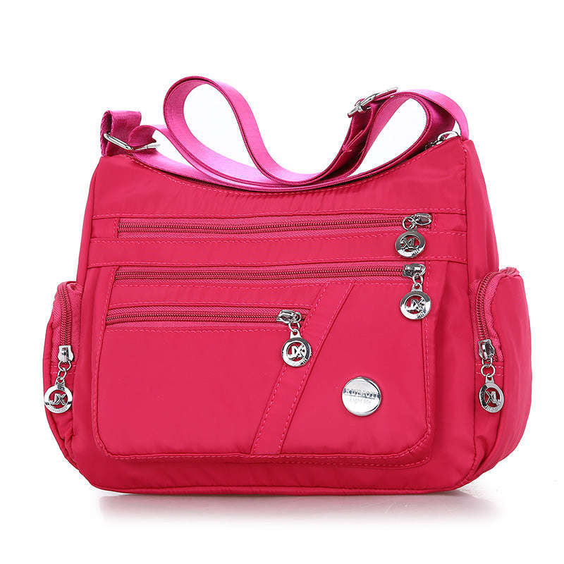 Ladies Multi-layer Square Fashion Women Shoulder Messenger Bag Waterproof Nylon Oxford Crossbody Bag Handbags | Orazek UK Ltd