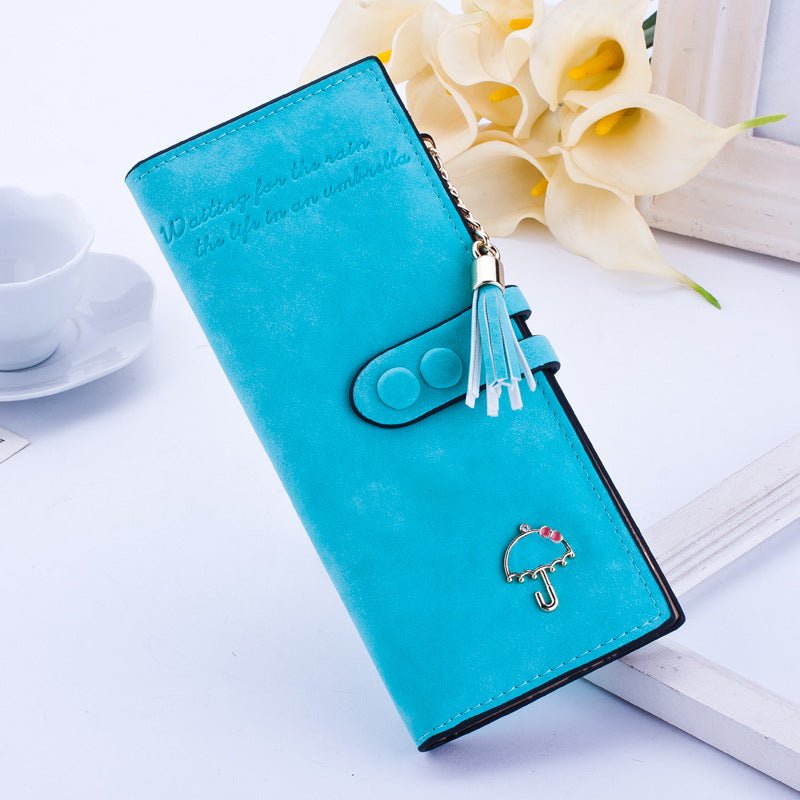 Lady's umbrella purse women long zipper wallets Korean plate handbag Taobao fast selling sanding Wallet | Orazek UK Ltd