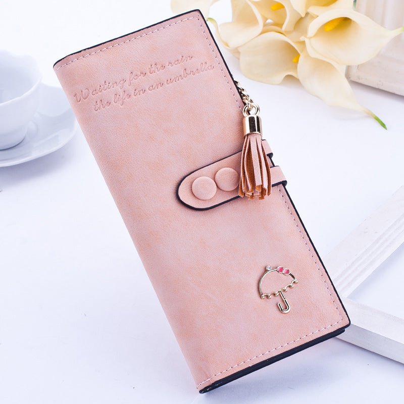 Lady's umbrella purse women long zipper wallets Korean plate handbag Taobao fast selling sanding Wallet | Orazek UK Ltd