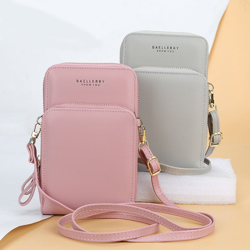 Large Capacity Crossbody Shoulder Bags For Women Fashion Zipper Mobile Phone Bag | Orazek UK Ltd